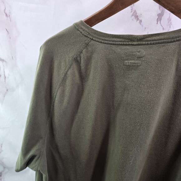 Carhartt T Shirt Mens XL Green Pocket Relaxed Fit Tee Short Raglan Force - Picture 6 of 11